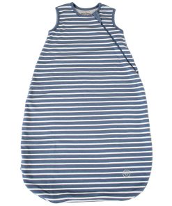 4 Season Classic Baby Sleeping Bag, Merino Wool & Organic Cotton, Navy Blue