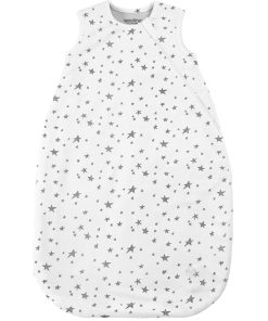 4 Season Classic Baby Sleeping Bag, Merino Wool & Organic Cotton, Star White