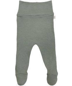 Baby Footed Pants, Merino Wool, Sage