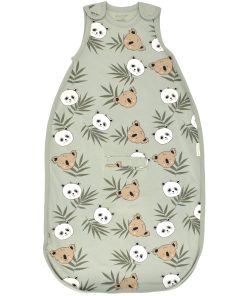 Ecolino Adjustable Baby Sleep Bag, Organic Cotton, Universal Size: 2 Months - 2 Years, Treetop Safari