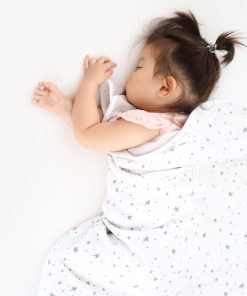 4 Season Stroller Merino Wool & Organic Cotton Baby Blanket, 40 x 31.5, Star White