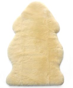 Imperfect Baby Lambskin Rug, Medical Sheepskin XL, 100% Natural Australian Lambskin, Extra Large, 41 in, Flax