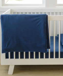 Ecolino Duvet Cover, 100% Organic Cotton, Crib or Toddler, Navy Blue