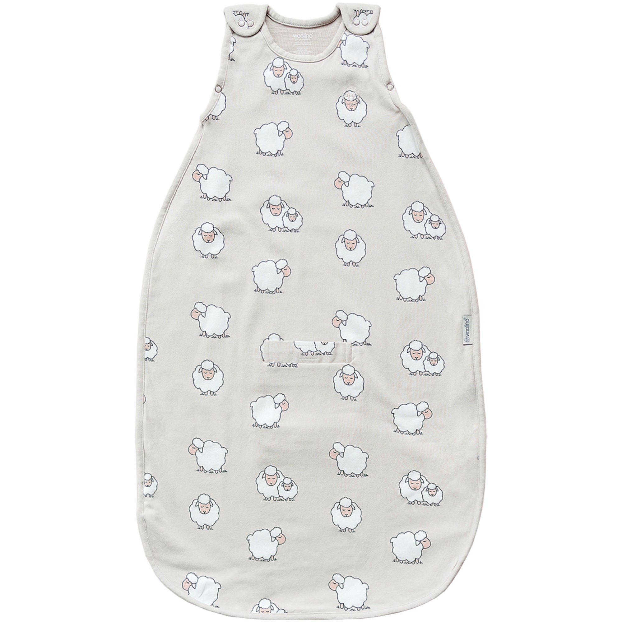 4 Season Ultimate Baby Sleep Bag, Merino Wool & Organic Cotton, Sheep