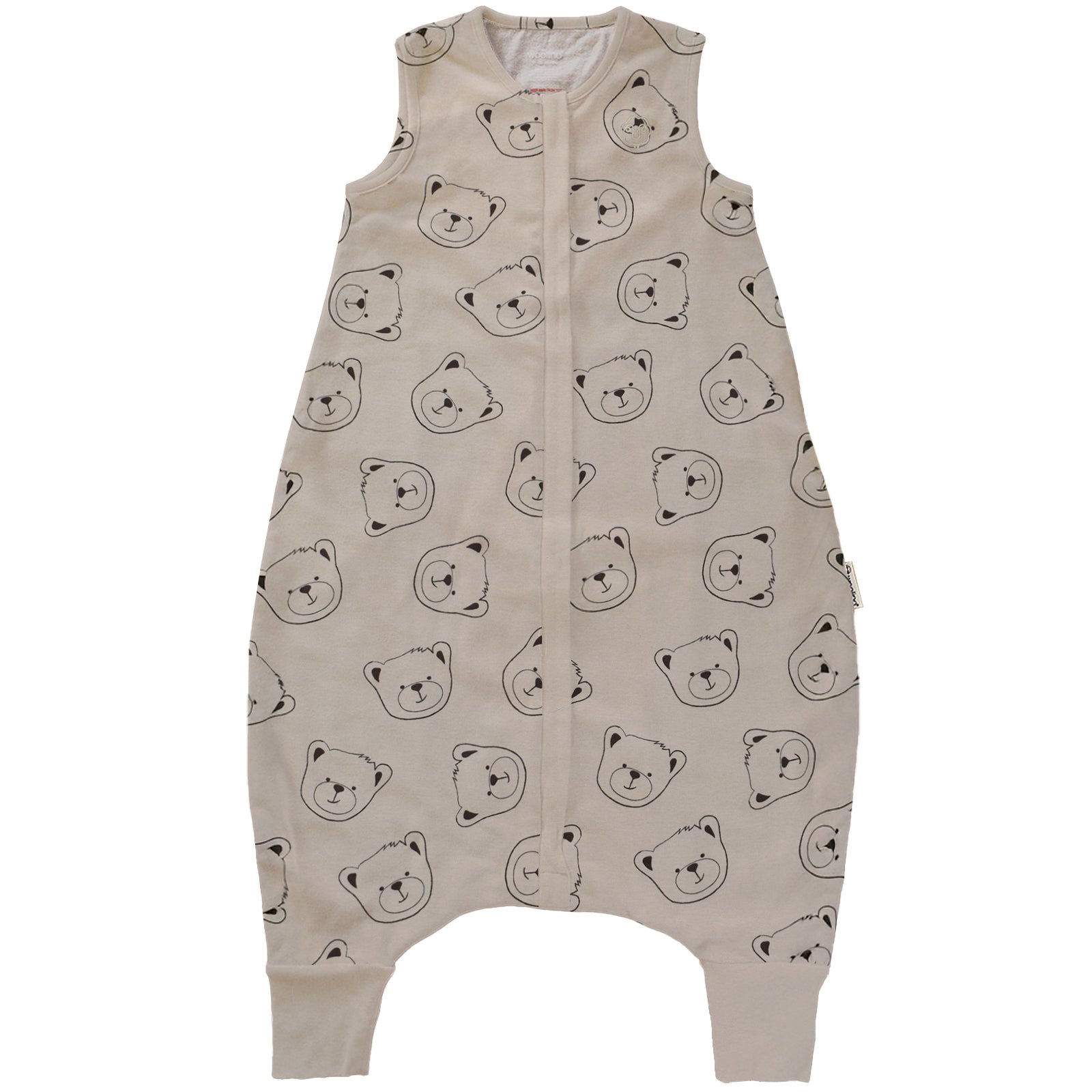 Imperfect 4 Season Baby Sleep Bag with Feet, Merino Wool & Organic Cotton, Teddy Bear