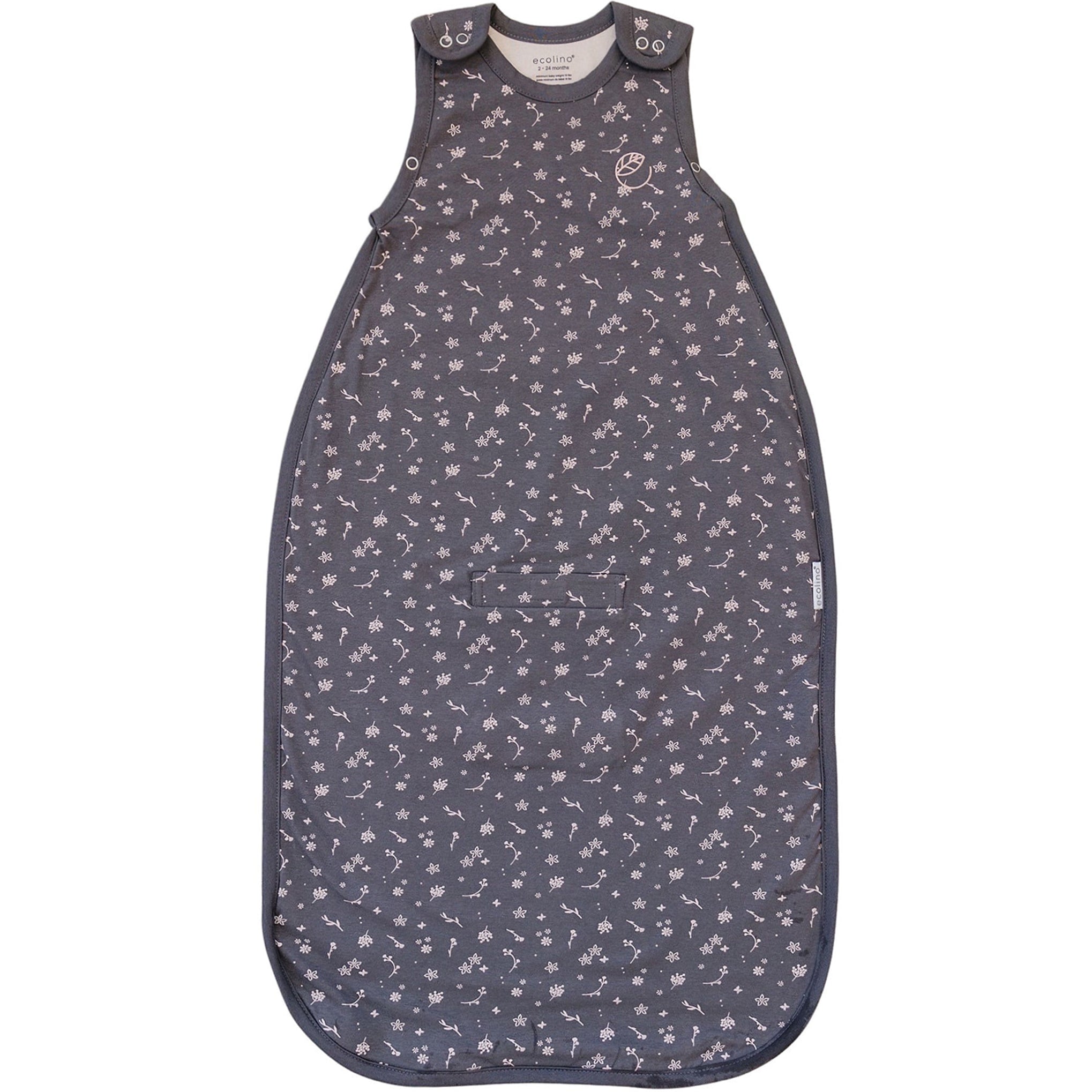 Imperfect Ecolin Adjustable Baby Sleep Bag, Organic Cotton, Universal Size: 2 Months - 2 Years, Small Flower