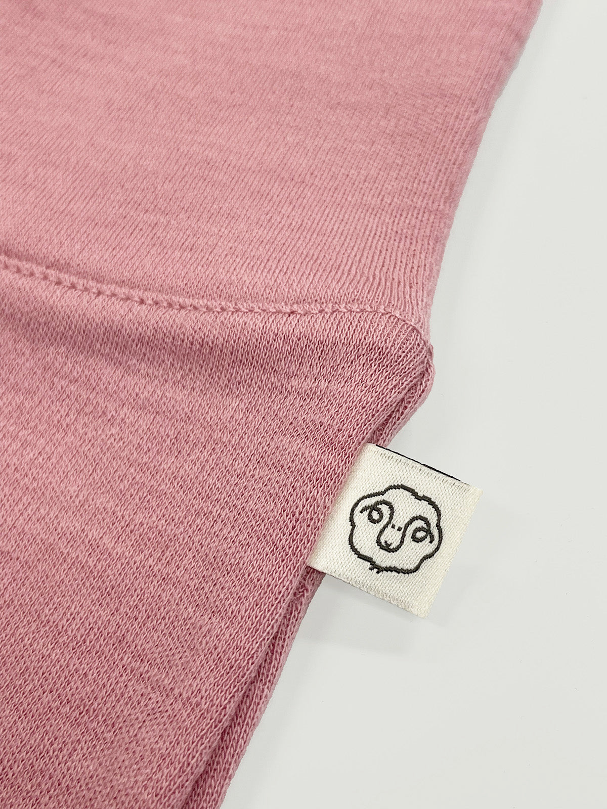 Baby Footed Pants, Merino Wool, Blush - Image 4