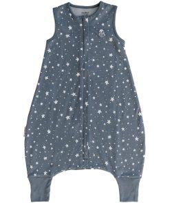 Imperfect 4 Season Baby Sleep Bag with Feet, Merino Wool & Organic Cotton, Star Gray