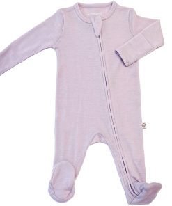 Imperfect Footie Pajamas, Merino Wool, Lilac