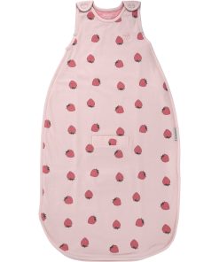 4 Season Ultimate Baby Sleep Bag, Merino Wool & Organic Cotton, Strawberry