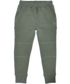 Kids Merino Wool Joggers, Olive