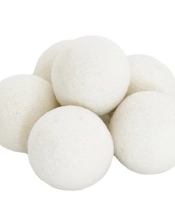 Wool Dryer Balls, 6 Pack XL Size, White