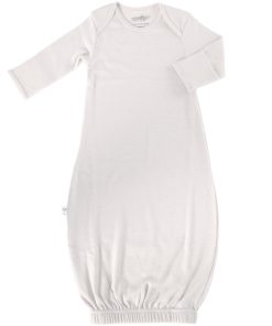 Baby Gown, Merino Wool, 0-6 Months, Oat