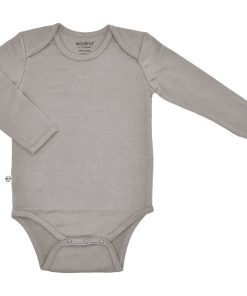 Imperfect Baby Bodysuit, Long Sleeve, Merino Wool, Dove