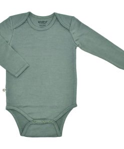 Imperfect Baby Bodysuit, Long Sleeve, Merino Wool, Sage