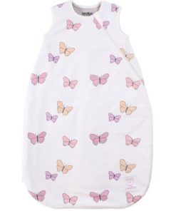 Imperfect 4 Season Classic Baby Sleeping Bag, Merino Wool & Organic Cotton, Butterfly